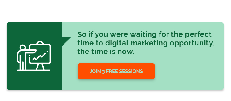 So if you were waiting for the pefect time to digital marketing opportunity the time is now