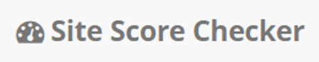Site Score Checker Logo